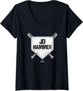 Womens Homeplate Gameday JD Hammer Prospect Baseball Fan Gear V Neck