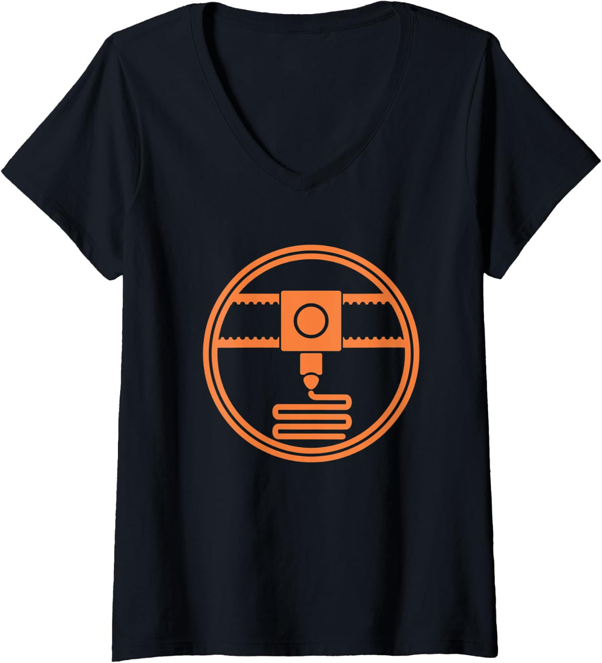 Womens 3d Printing Maker Design For Printer Makers V Neck Apparel Everyday Wear
