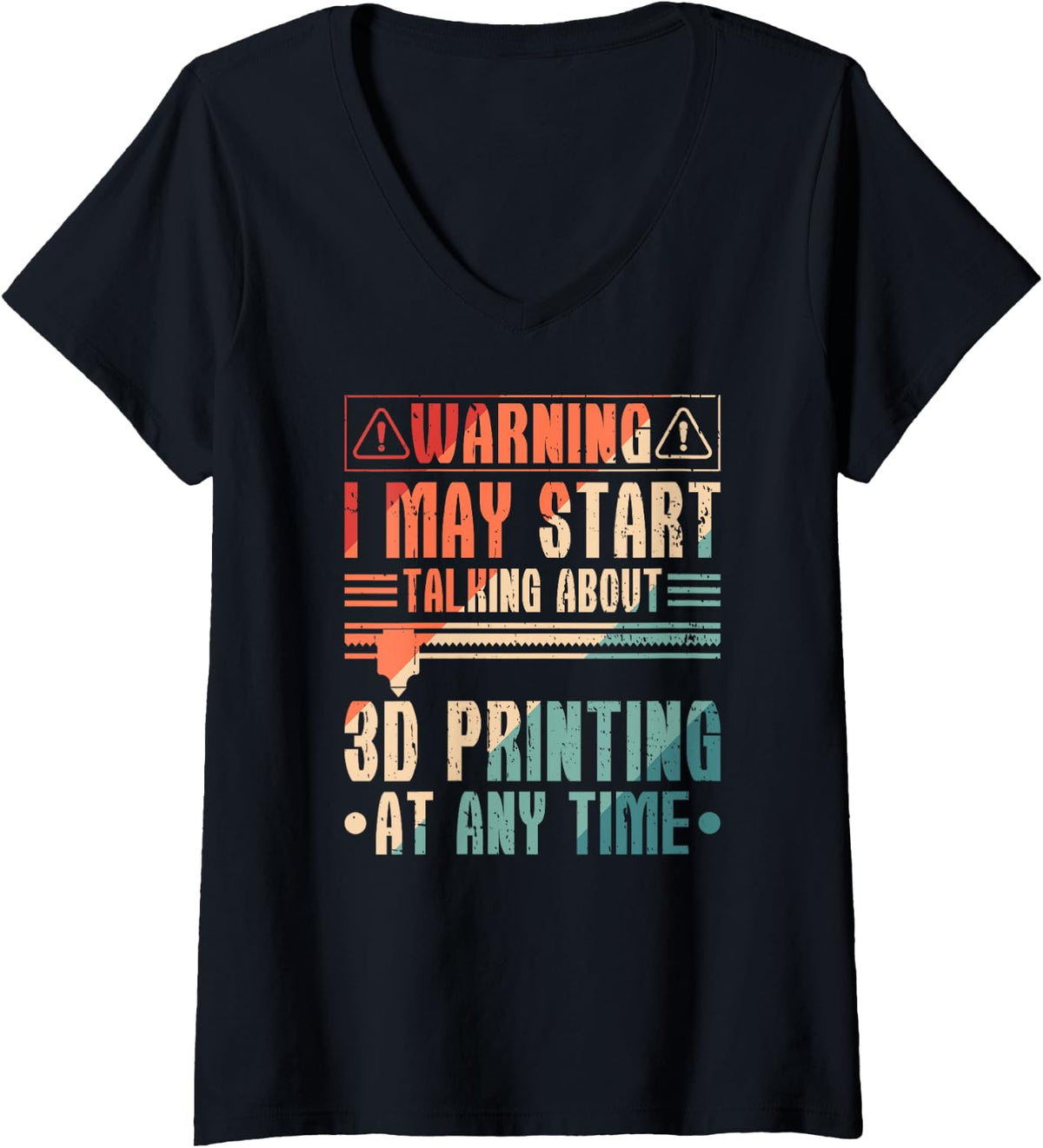 Womens 3d Printer Filament Talking About Printing V Neck Apparel Gift Ready