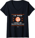 Womens JD Davis Lovin On Valentine s Day New York Baseball Player V 4