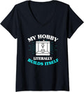 Womens 3d Printing Printer V Neck Apparel Clean Design 2