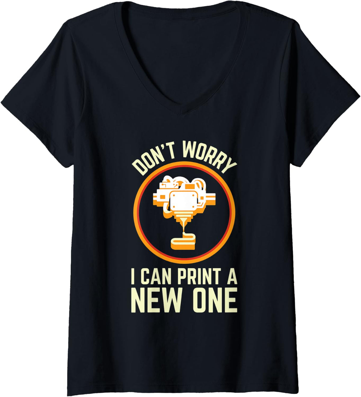 Womens Funny 3d Printing Joke For Printers Printer V Neck Apparel Clean Design