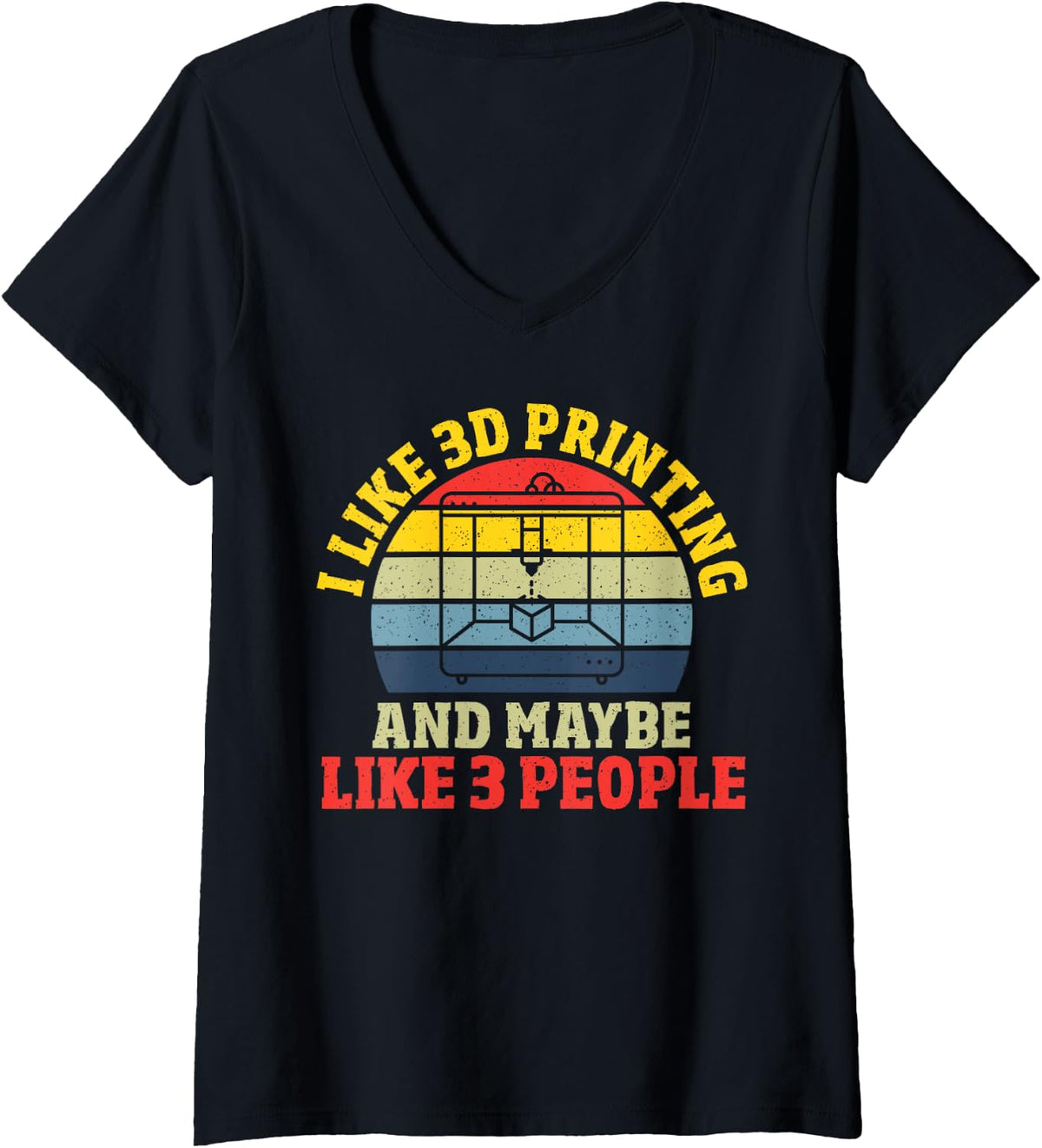 Womens Cute 3d Printer Owner Funny Enthusiast V Neck Apparel Clean Design
