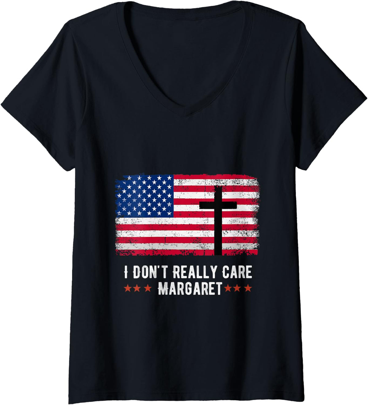 Womens I Don t Really Care Margaret American Flag Funny JD Vance V 30
