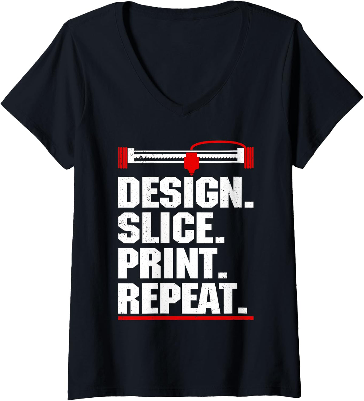 Womens 3d Printing Art For Men Women Printer Lover V Neck Apparel Everyday Wear