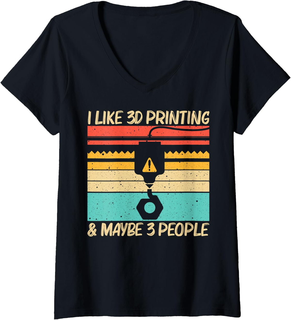 Womens Cool 3d Print Design For Men Women Printer Lover Printing V Neck Apparel Everyday Wear 2