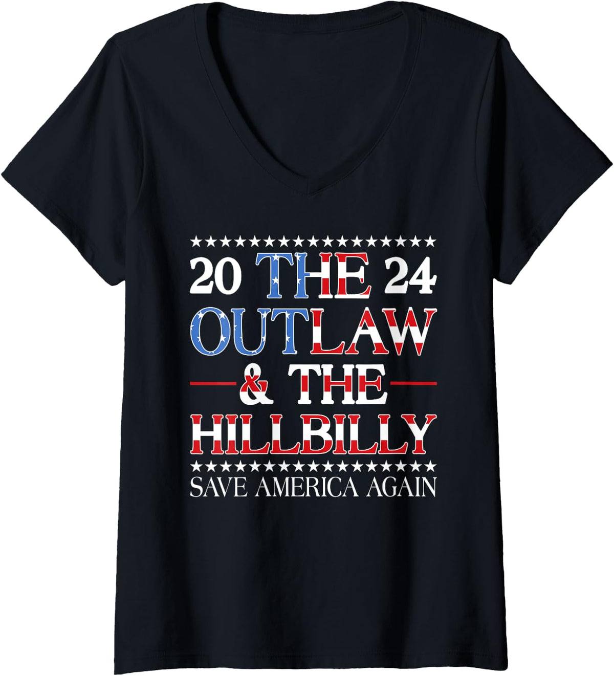 Womens Trump Vance 2024 Outlaw Hillbilly Save America Again V 2