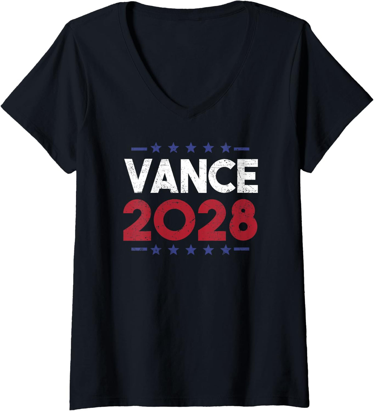Womens Vance 2028 JD For President Of US Election V Neck