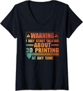 Womens Funny 3d Printer Art For Men Women Printing Worker Lover V Neck Apparel Premium Print 2