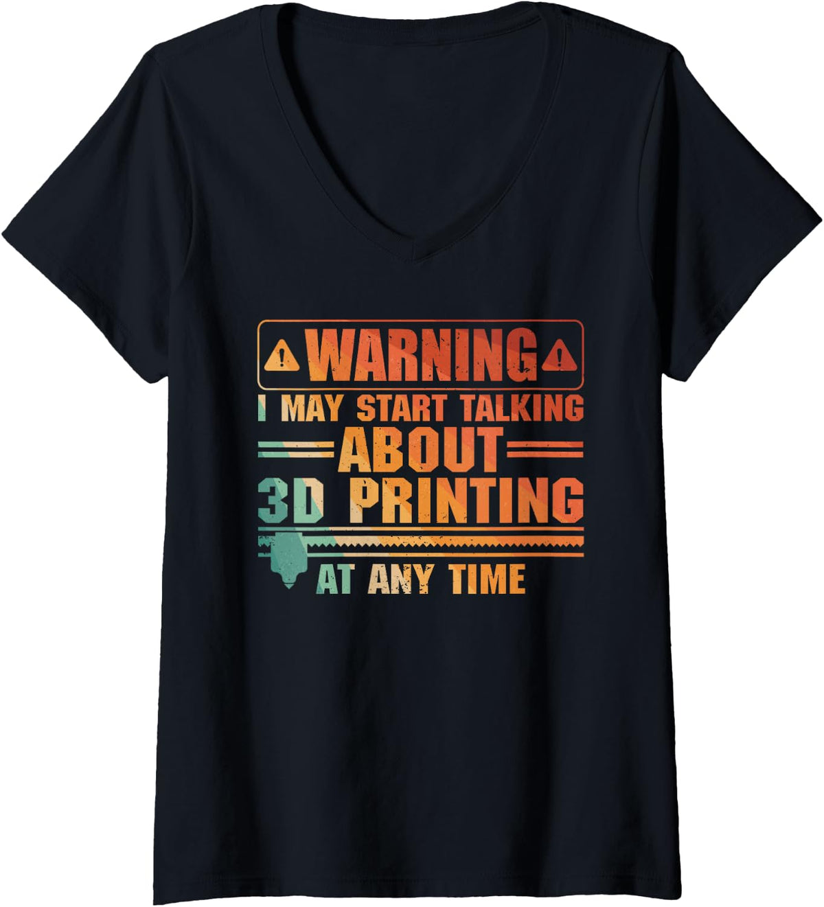Womens Funny 3d Printer Art For Men Women Printing Worker Lover V Neck Apparel Premium Print 2
