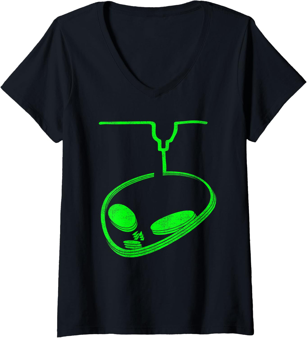 Womens Alien And Extra Terrestrial 3d Printer V Neck Apparel US Trend