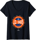 Womens In My House JD Davis MLBPA New York Baseball Funny V 2