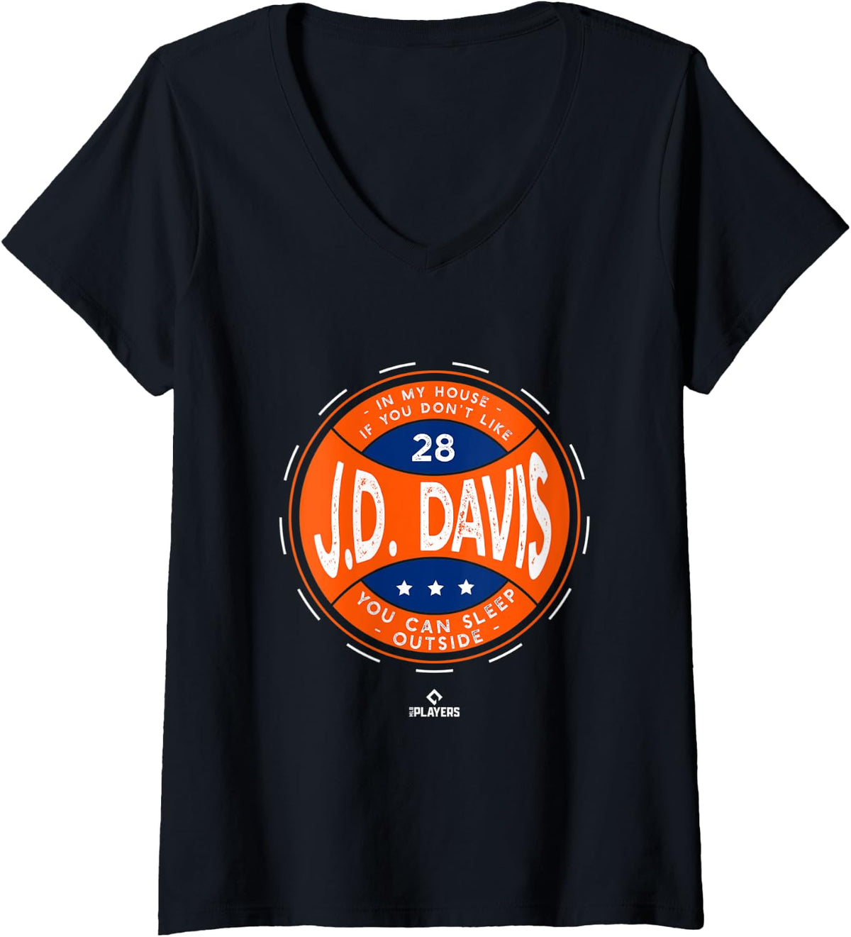 Womens In My House JD Davis MLBPA New York Baseball Funny V 2
