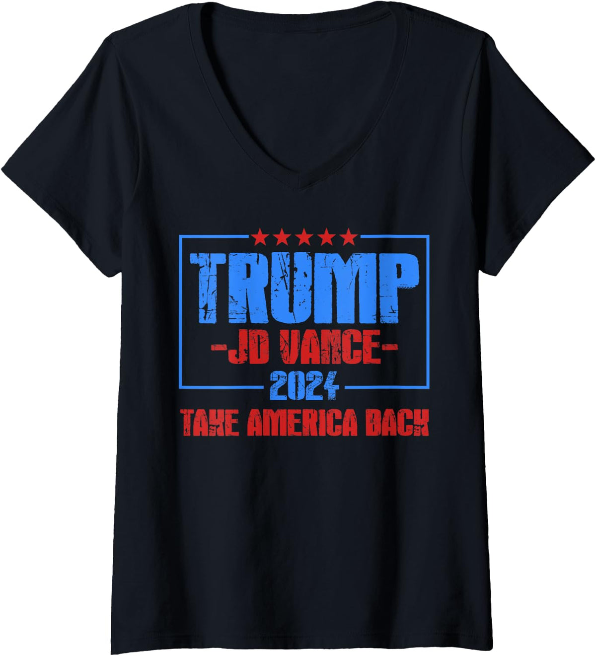 Womens JD Vance VP Trump 2024 Republican President Election V Neck