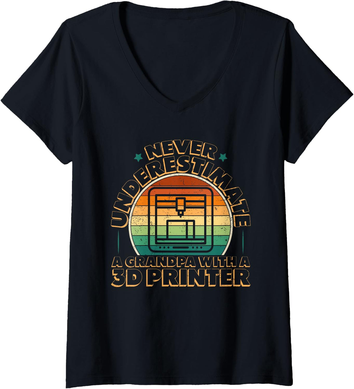 3d Printing Printers Cnc Cad Programmer Engineer Technology V Neck Apparel Gift Ready 4