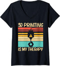 Womens Cool 3d Print Design For Men Women Printer Lover Printing V Neck Apparel Gift Ready 7