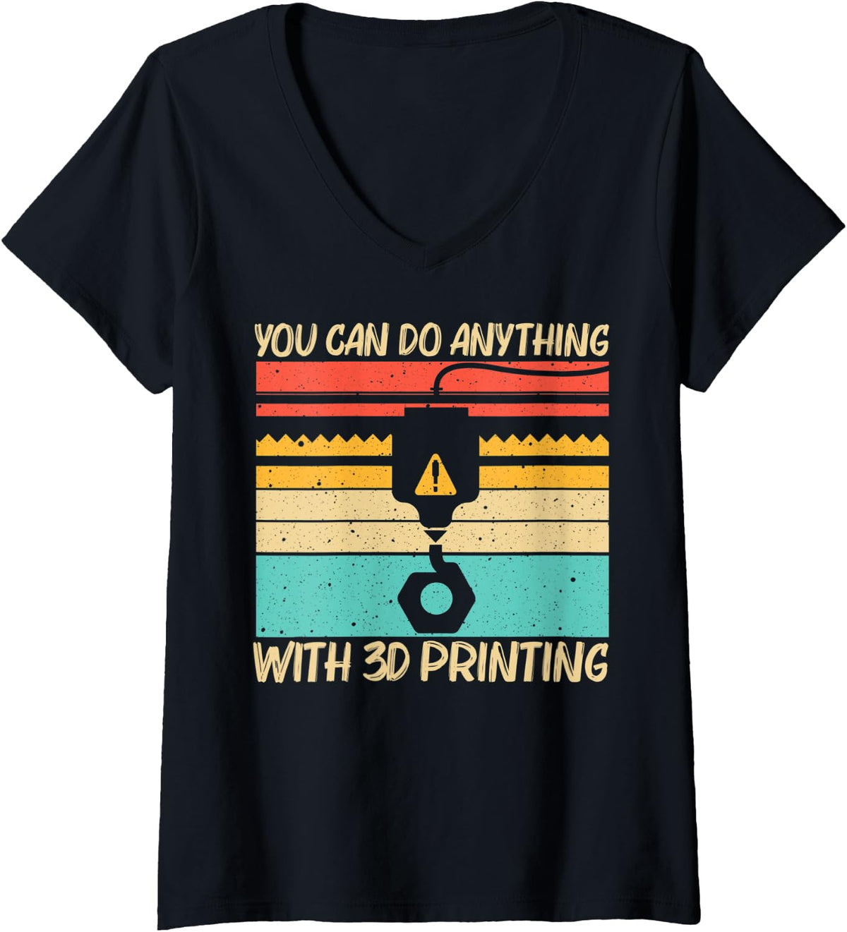Womens Cool 3d Print Design For Men Women Printer Lover Printing V Neck Apparel Premium Print