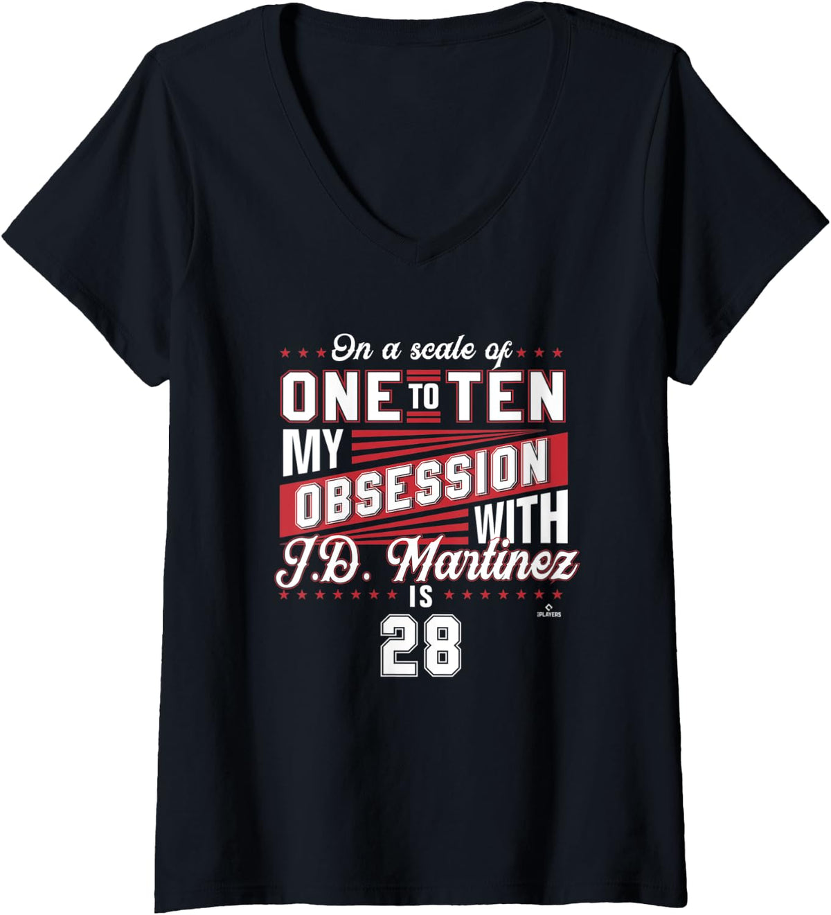 Womens J D Martinez On A Scale of One To Ten V Neck
