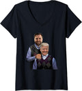 Womens Trump Vance 2024 Brothers Funny Parody J D Bros V Neck