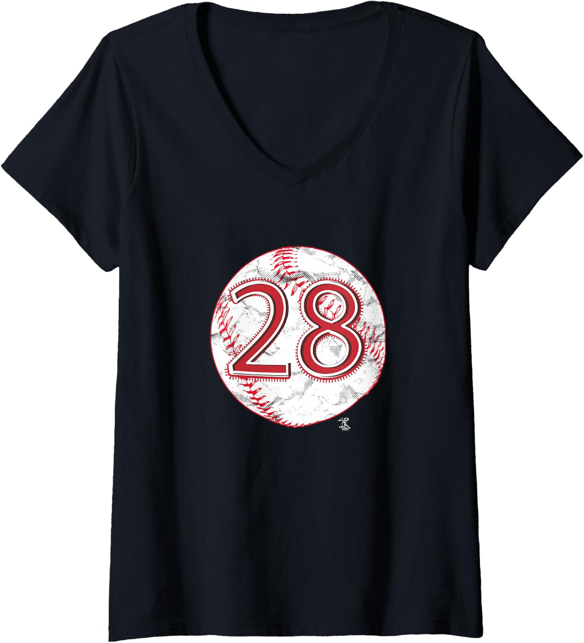Womens JD Martinez Baseball Number Gameday V Neck