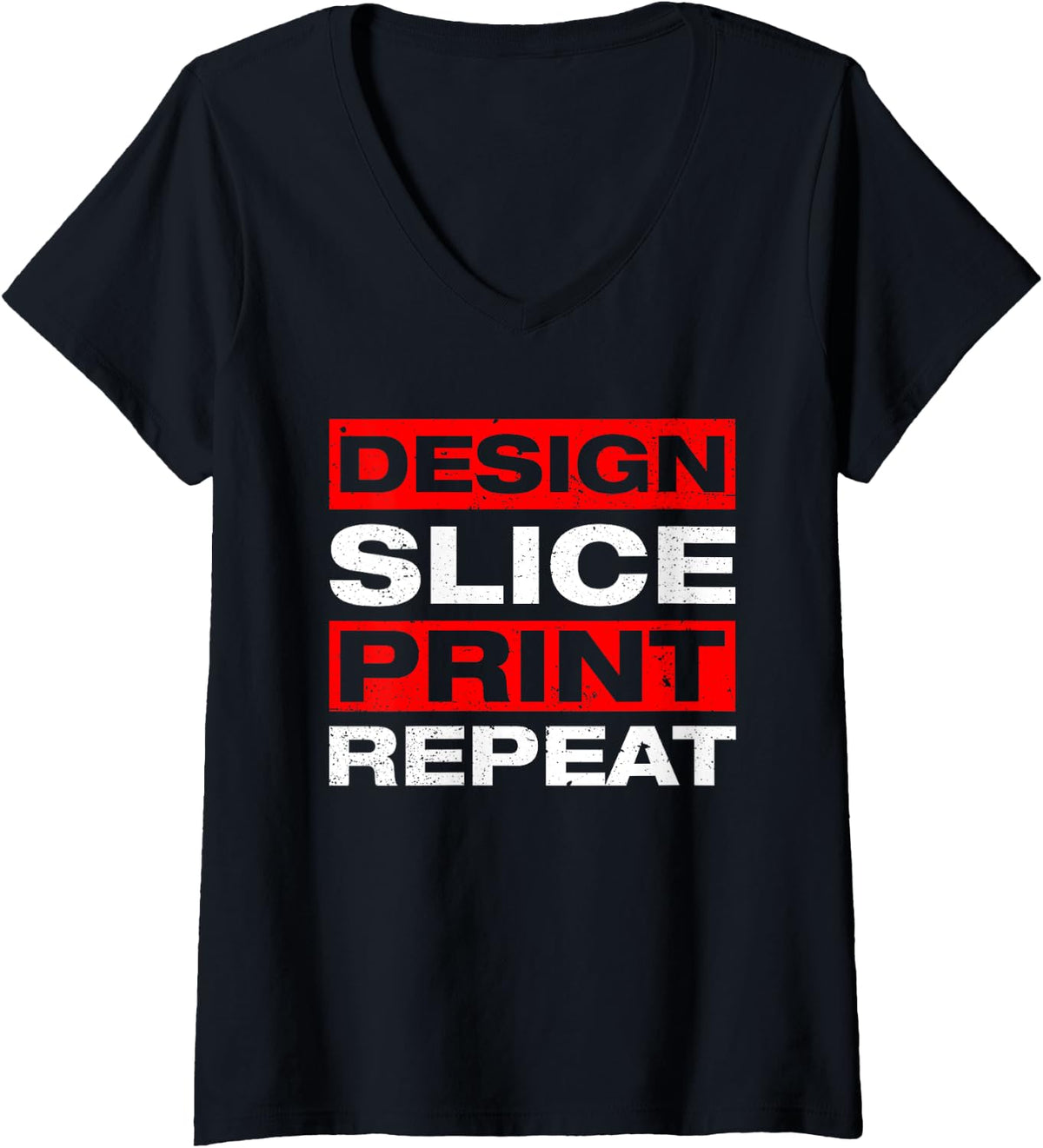 Womens Design Slice Print 3d Printer Printing V Neck Apparel Everyday Wear