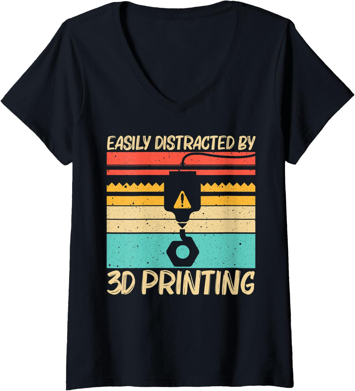 Womens Cool 3d Print Design For Men Women Printer Lover Printing V Neck Apparel Gift Ready 3