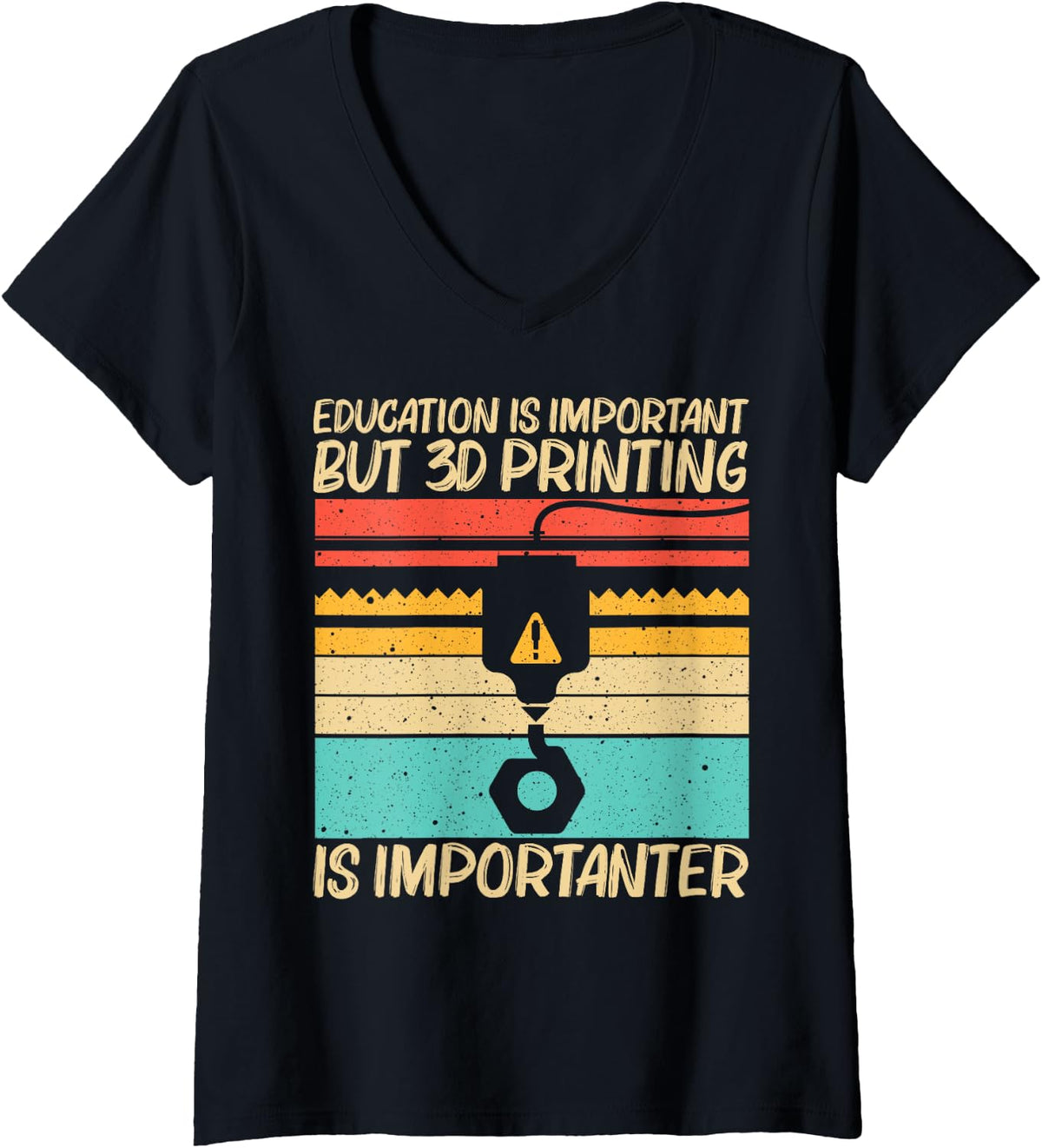 Womens Cool 3d Print Design For Men Women Printer Lover Printing V Neck Apparel Everyday Wear 4
