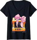 Womens Coquette Bow 3d Printing Printer Mothers Day Ribbon Mom V Neck Apparel Premium Print