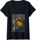 Womens Funny JD Vance Smoking Pointing Political Meme V Neck