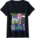 Womens Bankers Have Green Privilege Federal Reserve Money Printing V Neck Apparel Gift Ready
