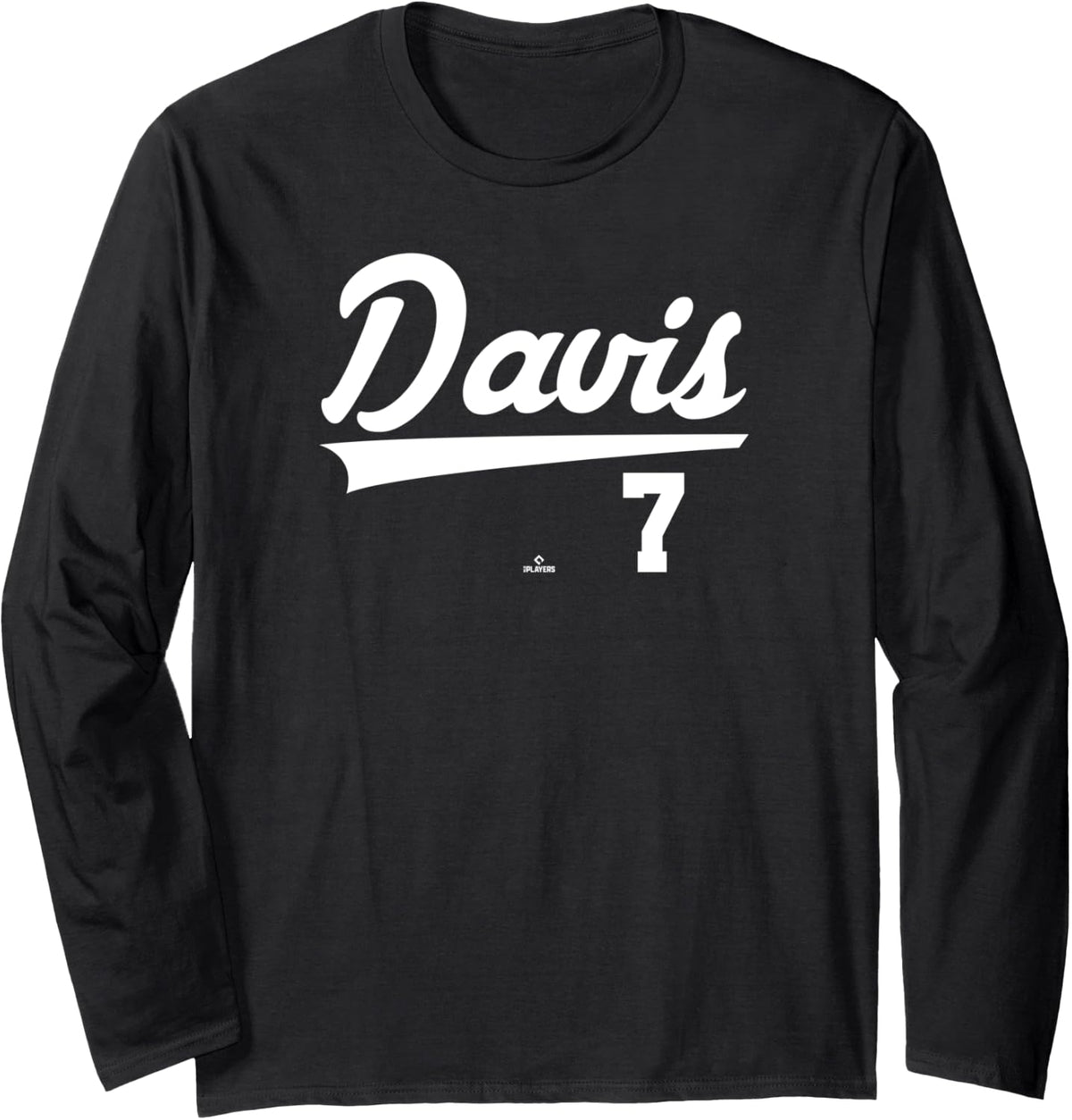 Player Name Swoosh J D Davis Oakland Baseball MLBPA Long Sleeve