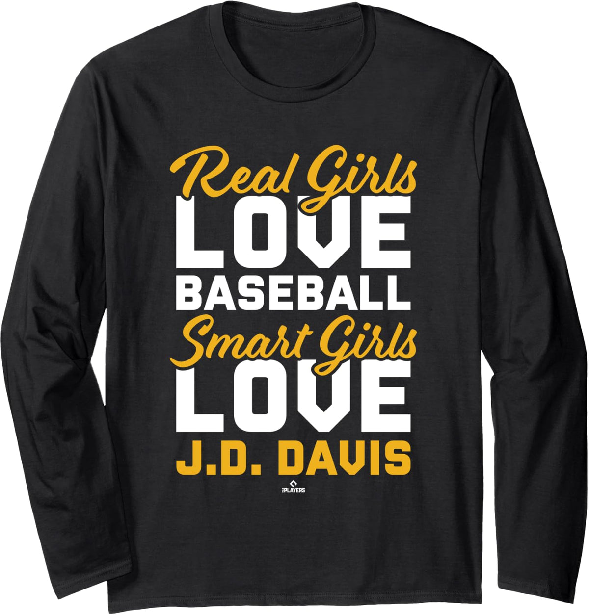 Smart Girls Love J D Davis Oakland Baseball MLBPA Long Sleeve