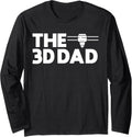 The 3 Dad 3d Printing Printer Fathers Day Long Sleeve Apparel Premium Print 2