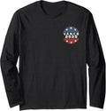 JD Vance 2028 for President Patriotic US Flag Stars Long Sleeve
