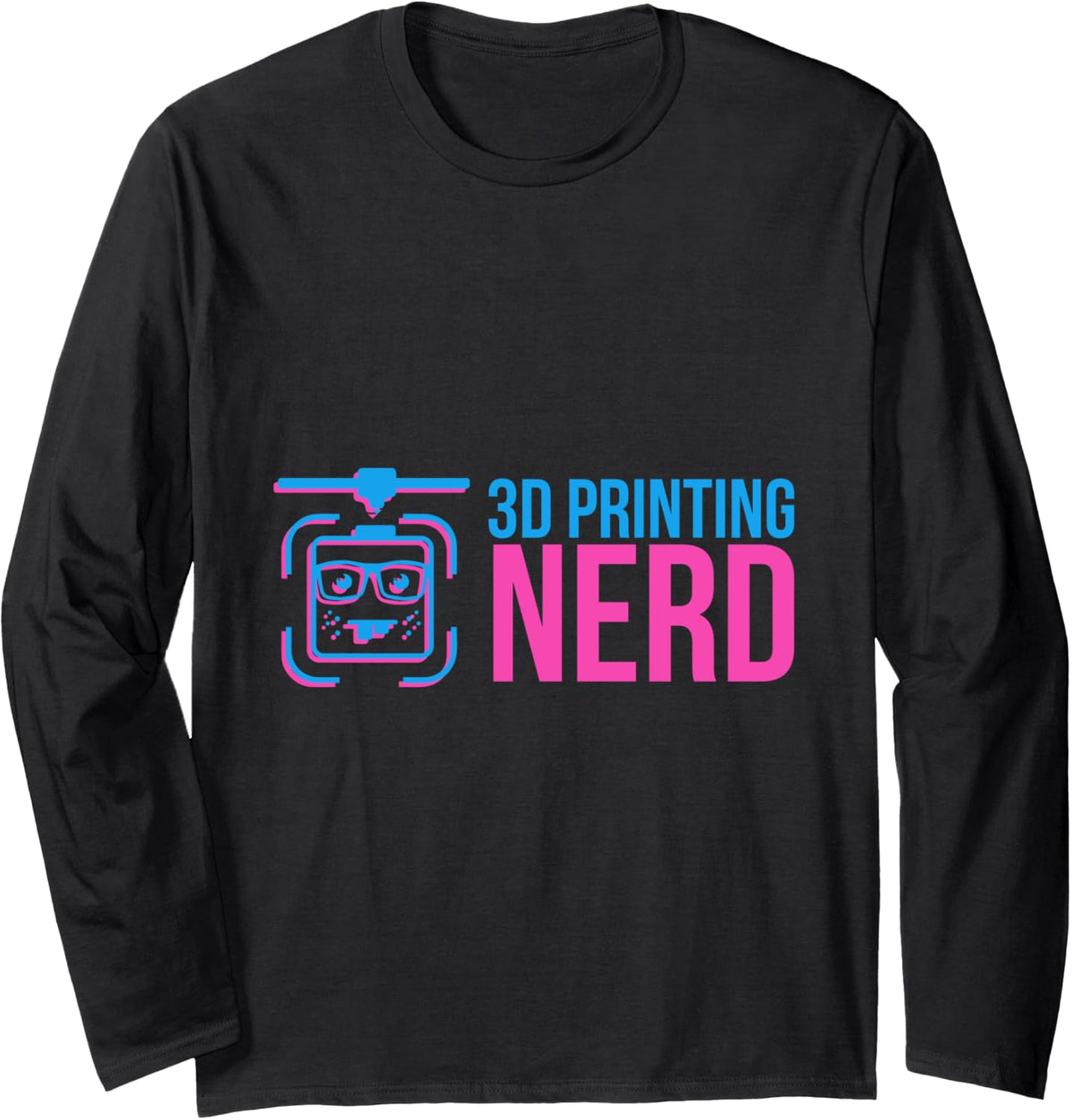 3d Printing Nerd Printer Filament Pink Blue Geek Gifts Long Sleeve Apparel Premium Print