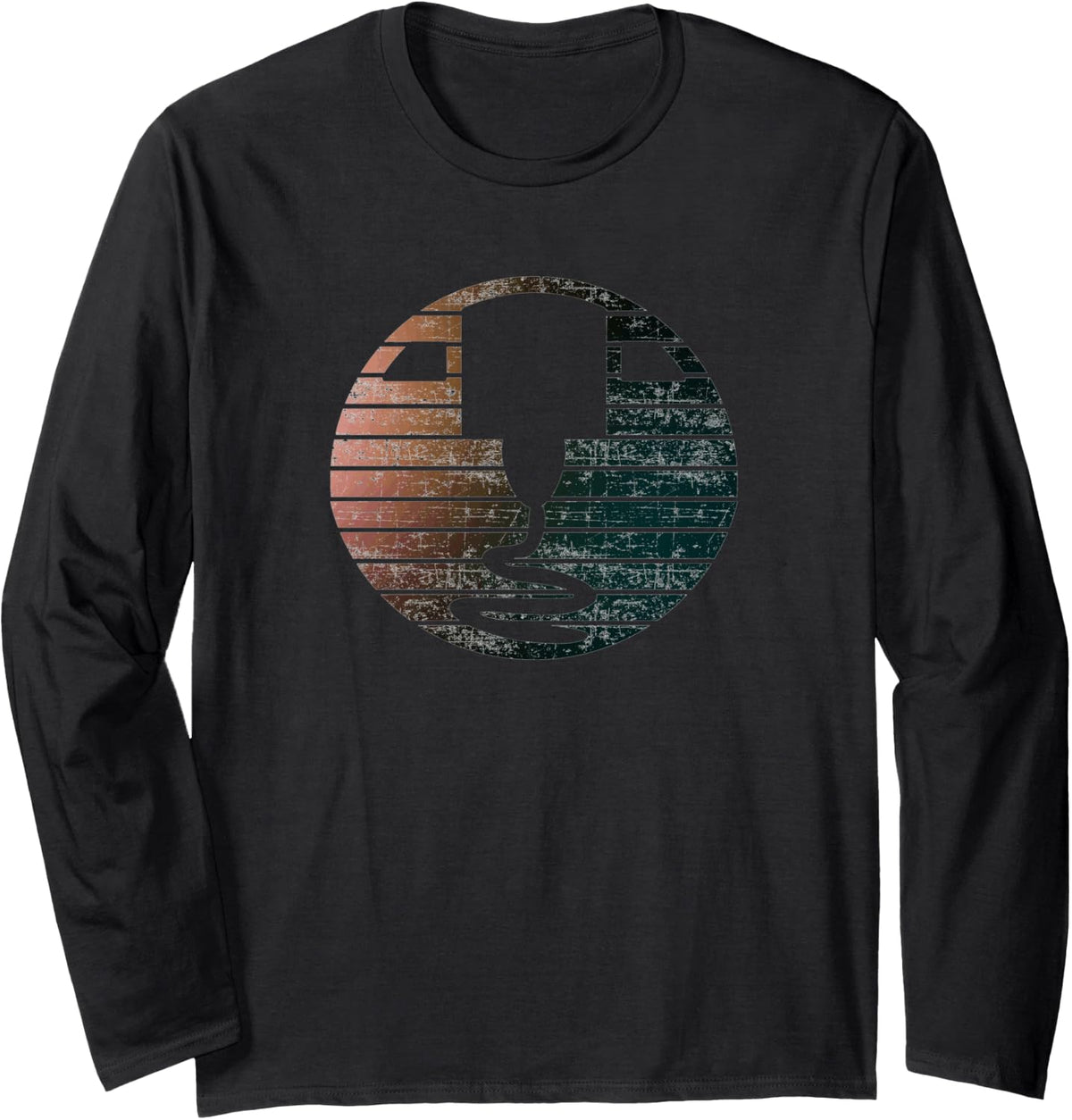 Vintage 3d Printing Sunset Design For Printer Makers Long Sleeve Apparel US Trend 3