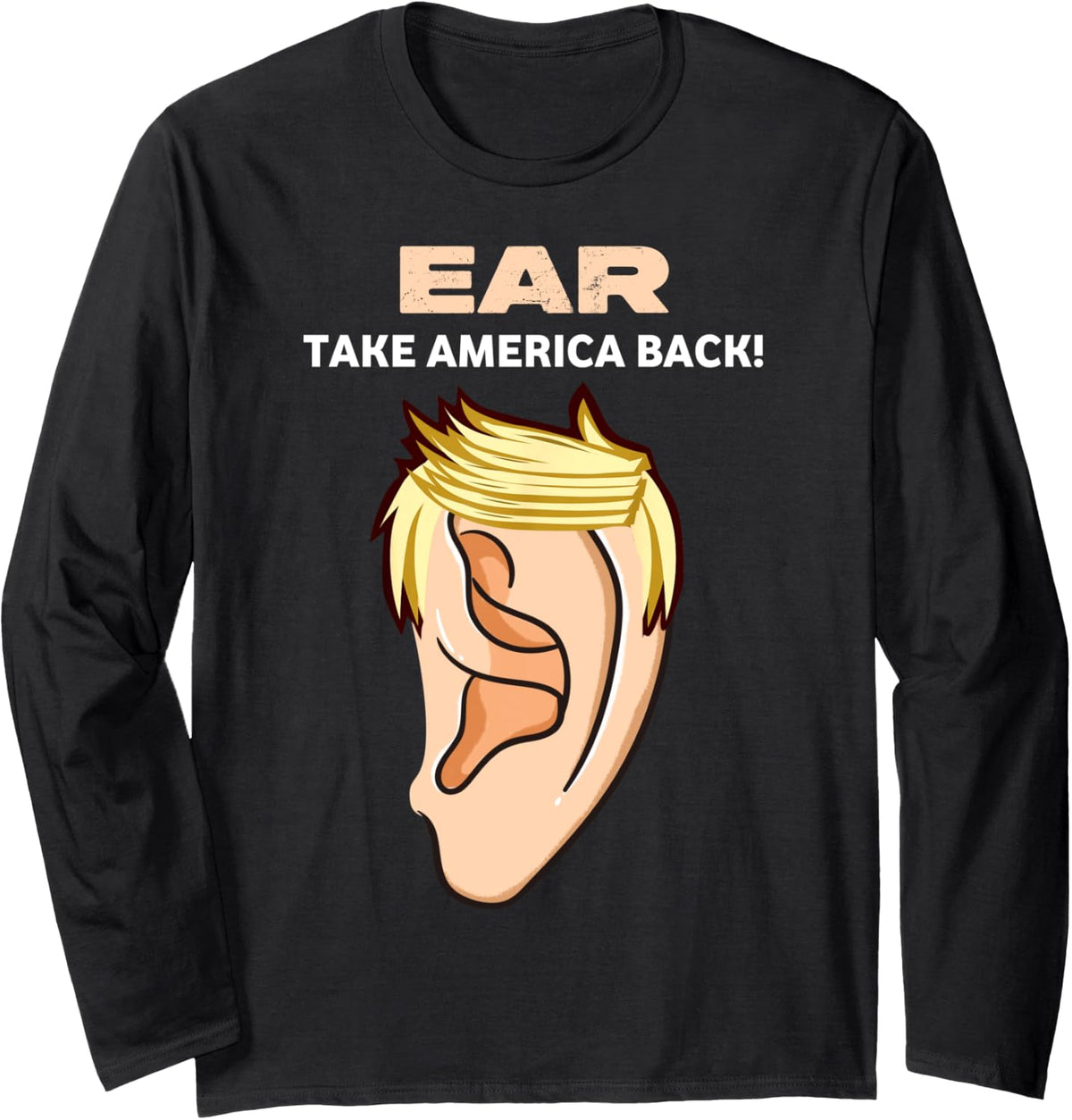 trumpamania funny Ear Trump JD Vance Take america back 2024 Long Sleeve