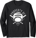 Property of JD Hammer Prospect Baseball Fan Gear Long Sleeve