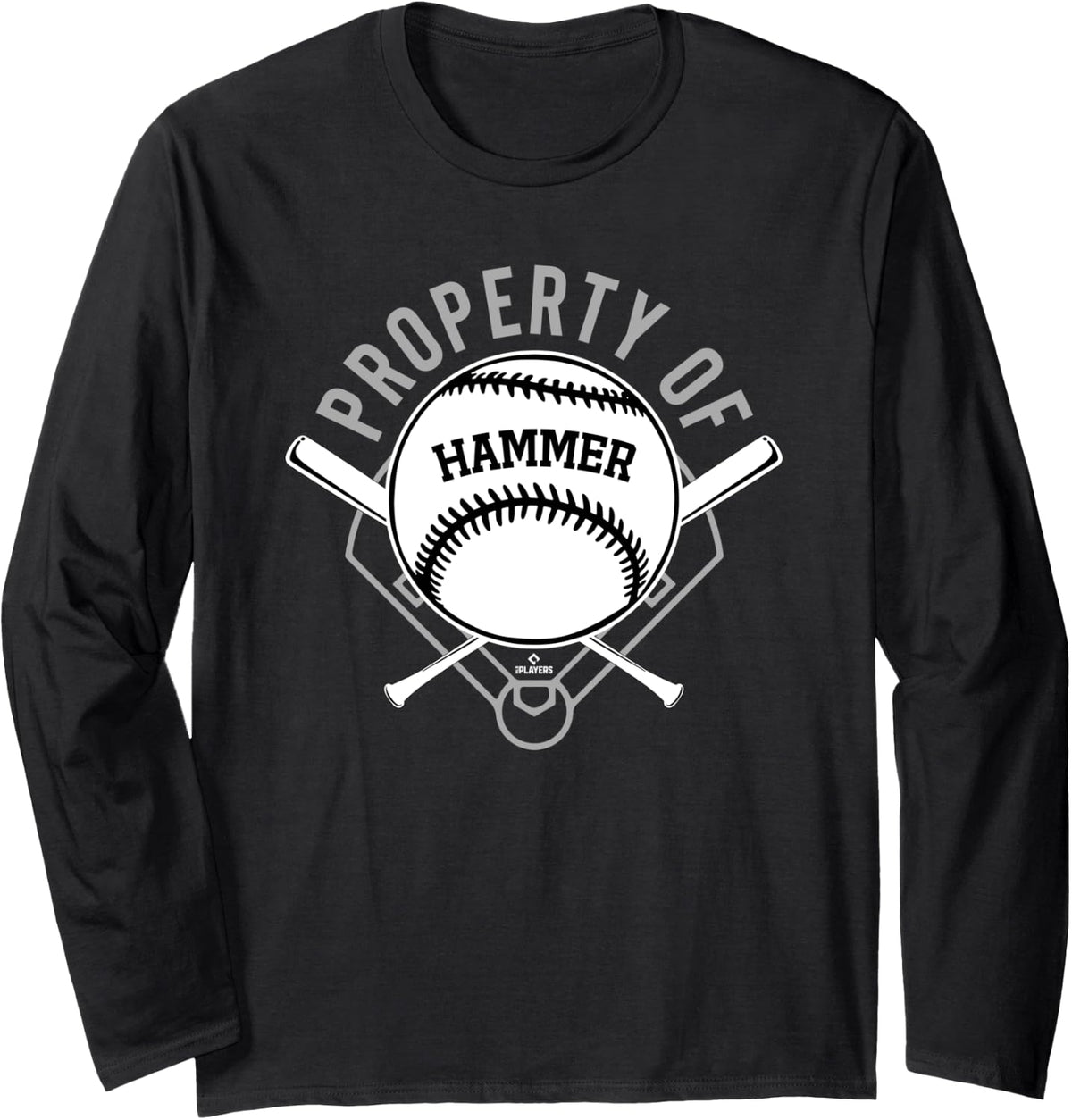Property of JD Hammer Prospect Baseball Fan Gear Long Sleeve