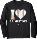 I Heart Baseball Stitch J D Martinez New York Long 2