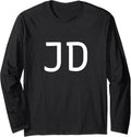 JD Two Letter Pair Elegant Personalized Initials Long Sleeve