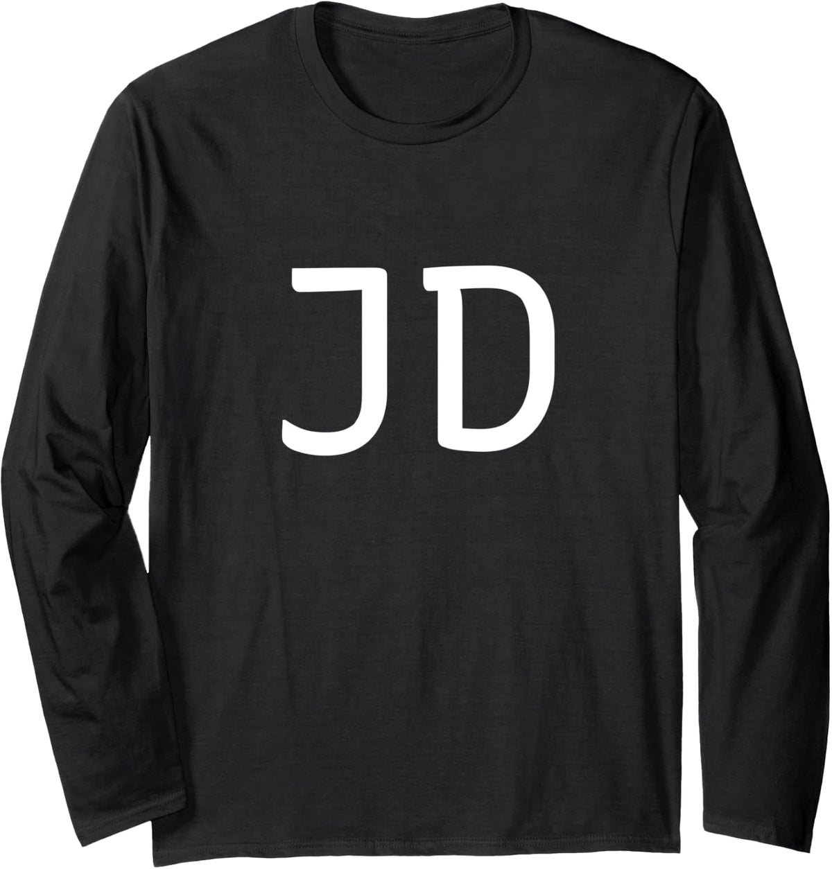 JD Two Letter Pair Elegant Personalized Initials Long Sleeve