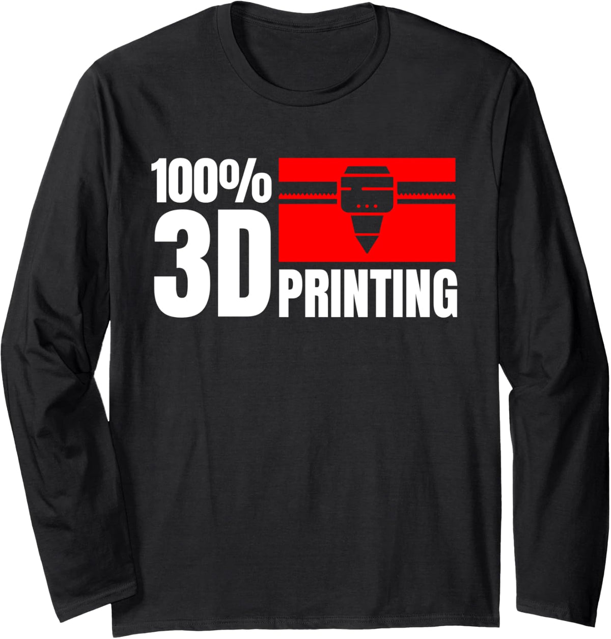 100 3d Printing Printer Long Sleeve Apparel US Trend