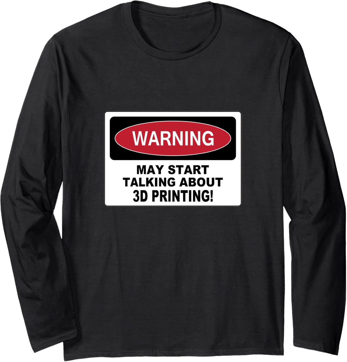 3d Printing Printer Graphic Novelty Girl Fun Vintage Style Long Sleeve Apparel Minimal Style