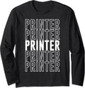 Printer Long Sleeve Apparel Clean Design