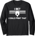 Cool 3d Printing For Men Women Printer Lovers Print Geeks Long Sleeve Apparel US Trend 4