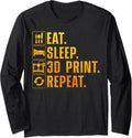 Cool 3d Printing For Men Women Printer Lovers Print Geeks Long Sleeve Apparel Premium Print