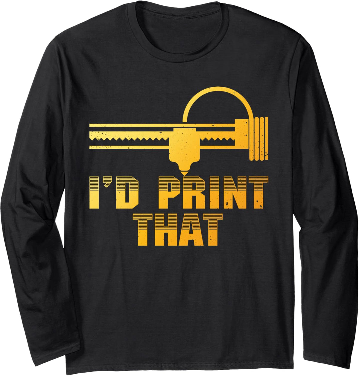 Cute 3d Printing For Men Women Printer Lovers Print Geeks Long Sleeve Apparel Clean Design