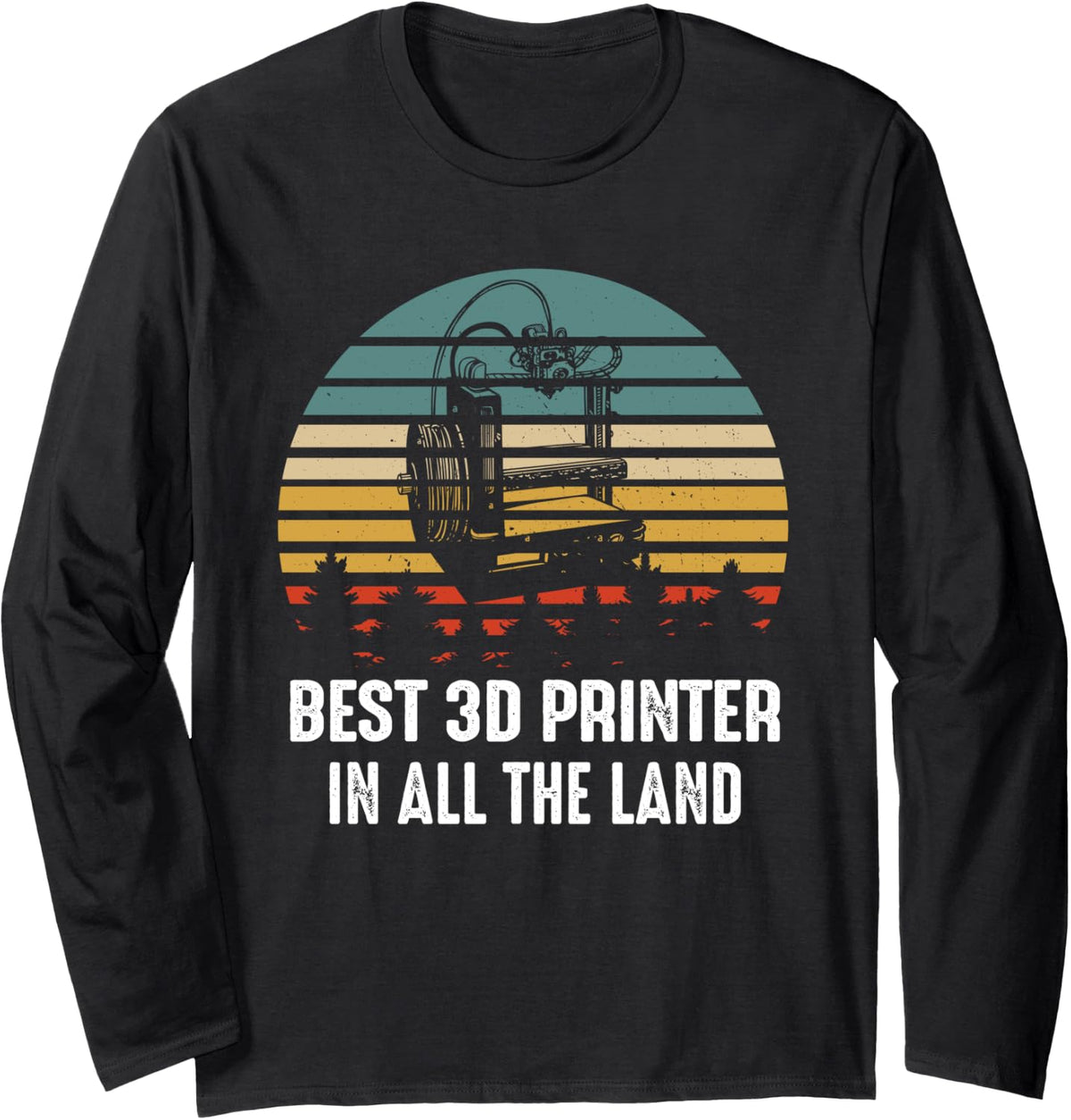 Best 3d Printing Printer Artwork Creative Design Model Long Sleeve Apparel US Trend