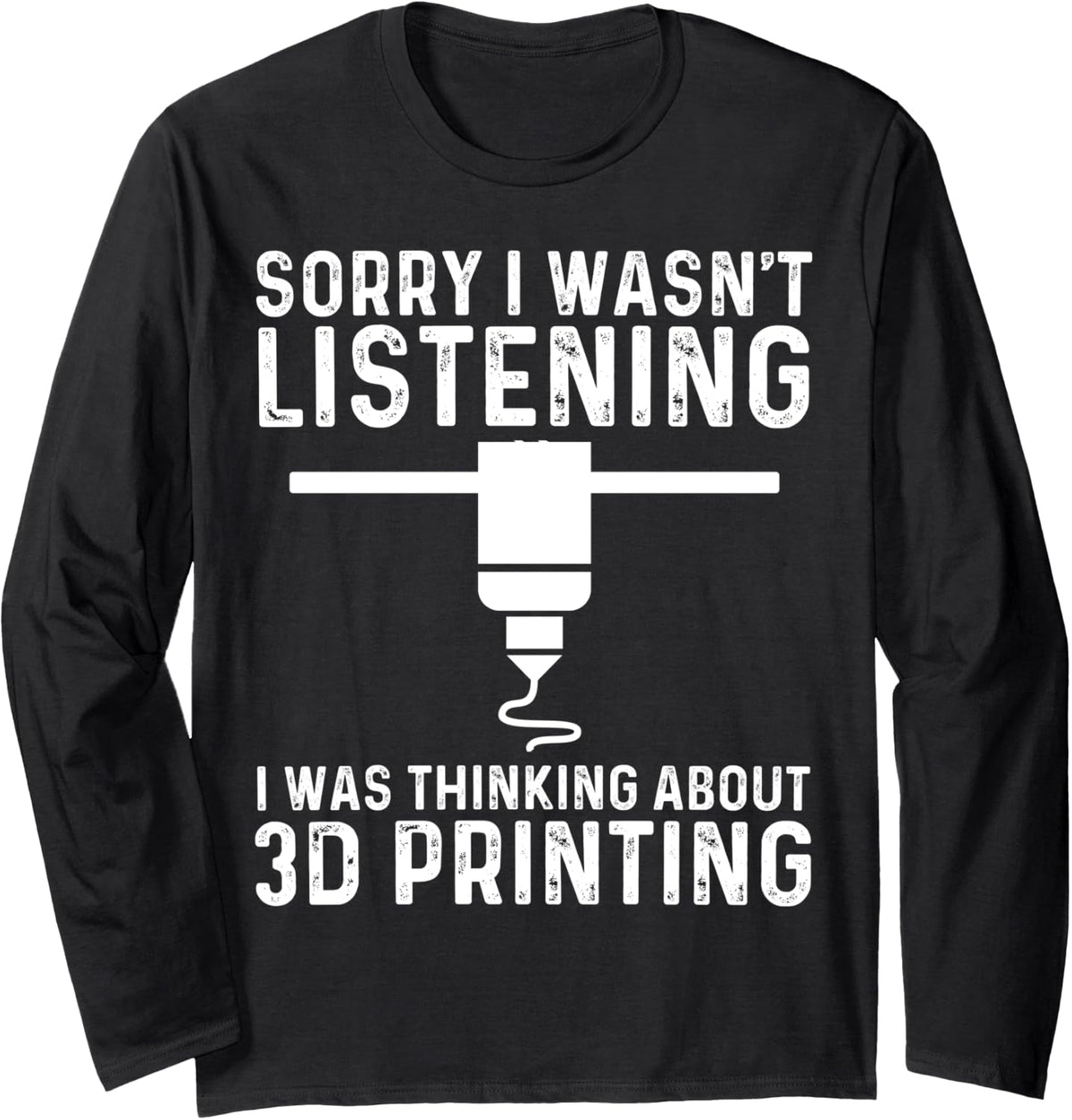 Funny 3d Printing Designs Men Women Printer Enthusiasts Long Sleeve Apparel Minimal Style 5